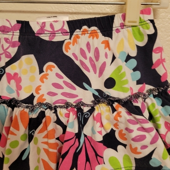 Hanna Andersson Blue Butterfly and Flower Print Skort - Picture 5 of 5